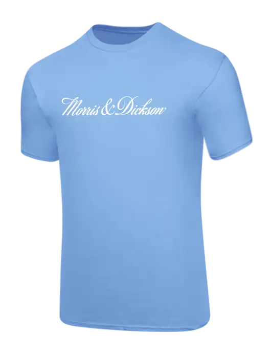 Core Blend Light Blue T-Shirt w/Morris & Dickson Logo