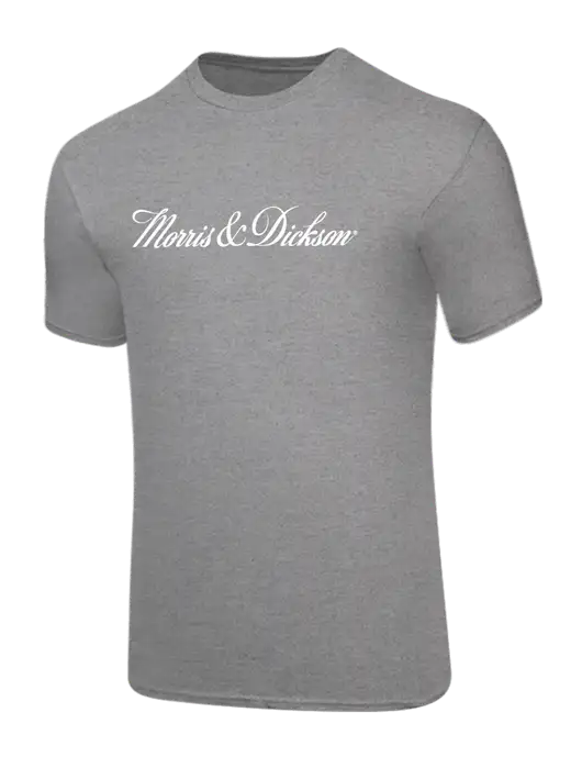 Core Blend Medium Grey Heather T-Shirt w/Morris & Dickson Logo