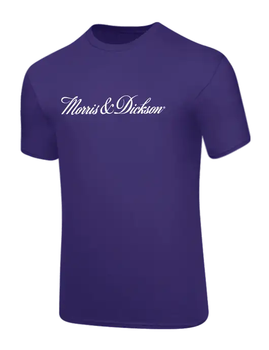 Core Blend Purple T-Shirt w/Morris & Dickson Logo