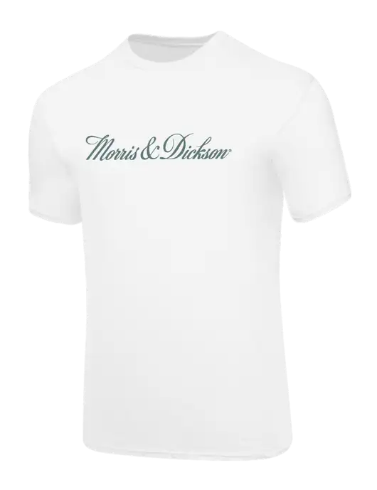 Core Blend White T-Shirt w/Morris & Dickson Logo