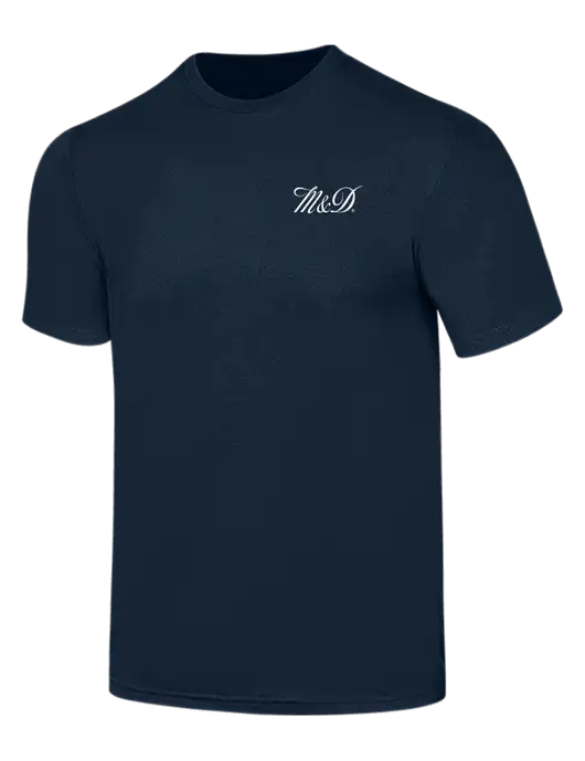 Simply Soft Navy 4.5oz  Poly/Combed Ring Spun Cotton T-Shirt w/M&D Logo