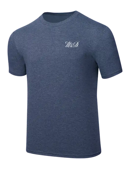 Simply Soft Navy Frost 4.5oz  Poly/Combed Ring Spun Cotton T-Shirt w/M&D Logo