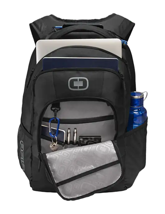 OGIO Black Logan Laptop Backpack
 w/Morris & Dickson Logo